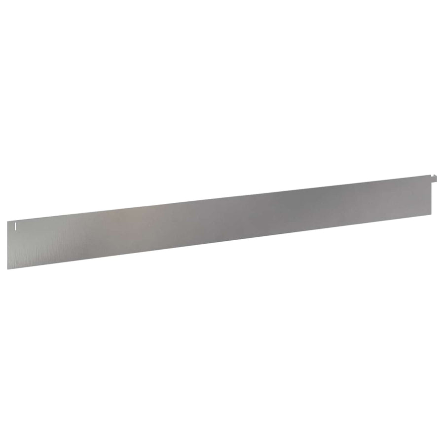 Gazonrand 30 pcs 102 x 10 x 4 cm Staal Zilverkleurig