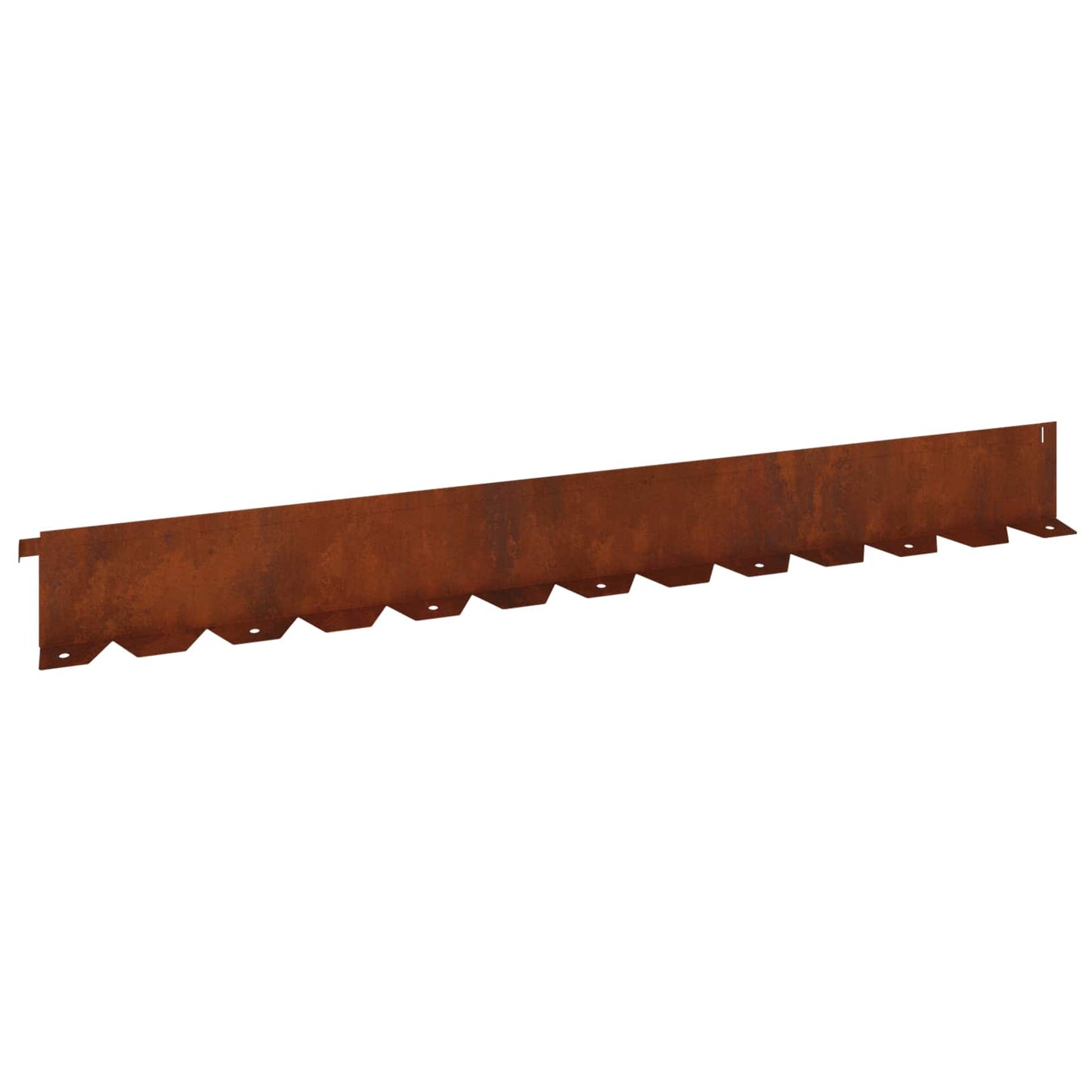 Gazonrand 20 pcs 102 x 10 x 4 cm Staal Roestig
