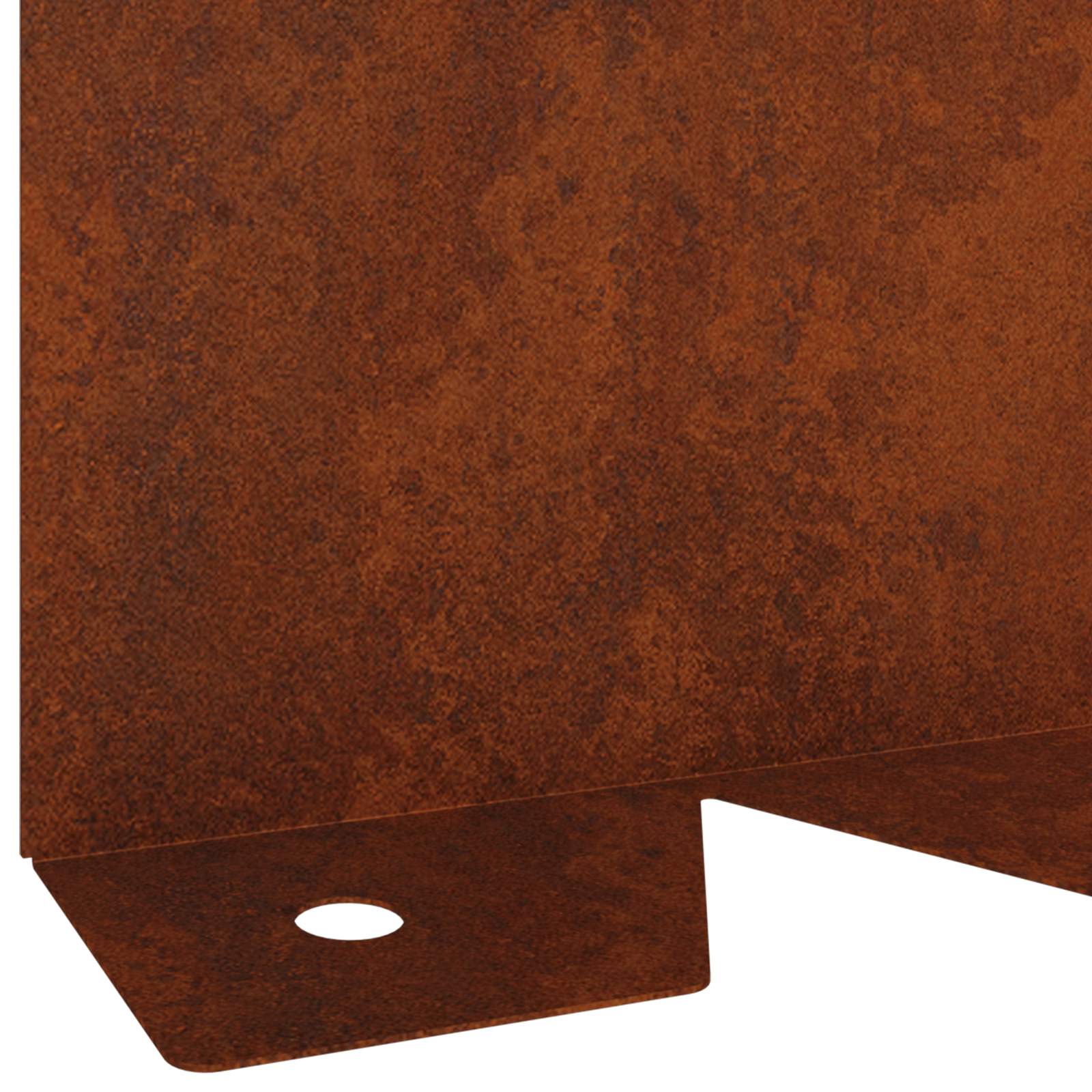 Gazonrand 30 pcs 102 x 10 x 4 cm Staal Roestig