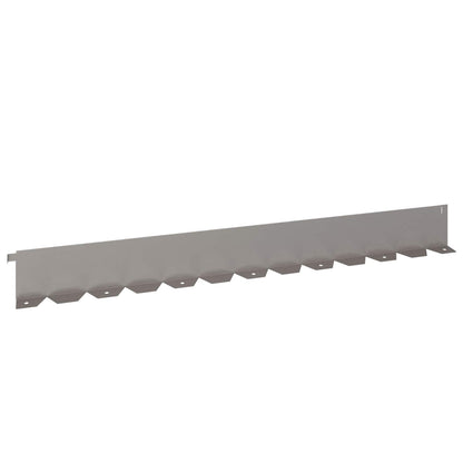 Gazonrand 30 pcs 102 x 10 x 4 cm Staal Roestig