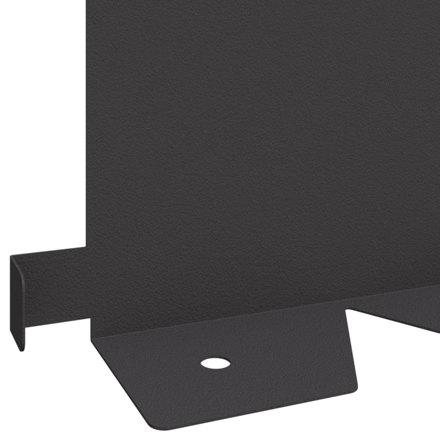 Gazonrand 30 pcs 102 x 15 x 4 cm Staal Zwart