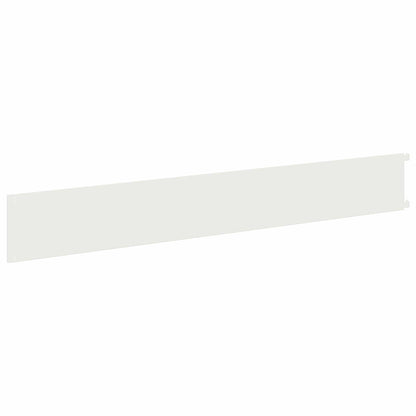 Gazonrand 10 pcs 102 x 15 x 4 cm Staal Wit