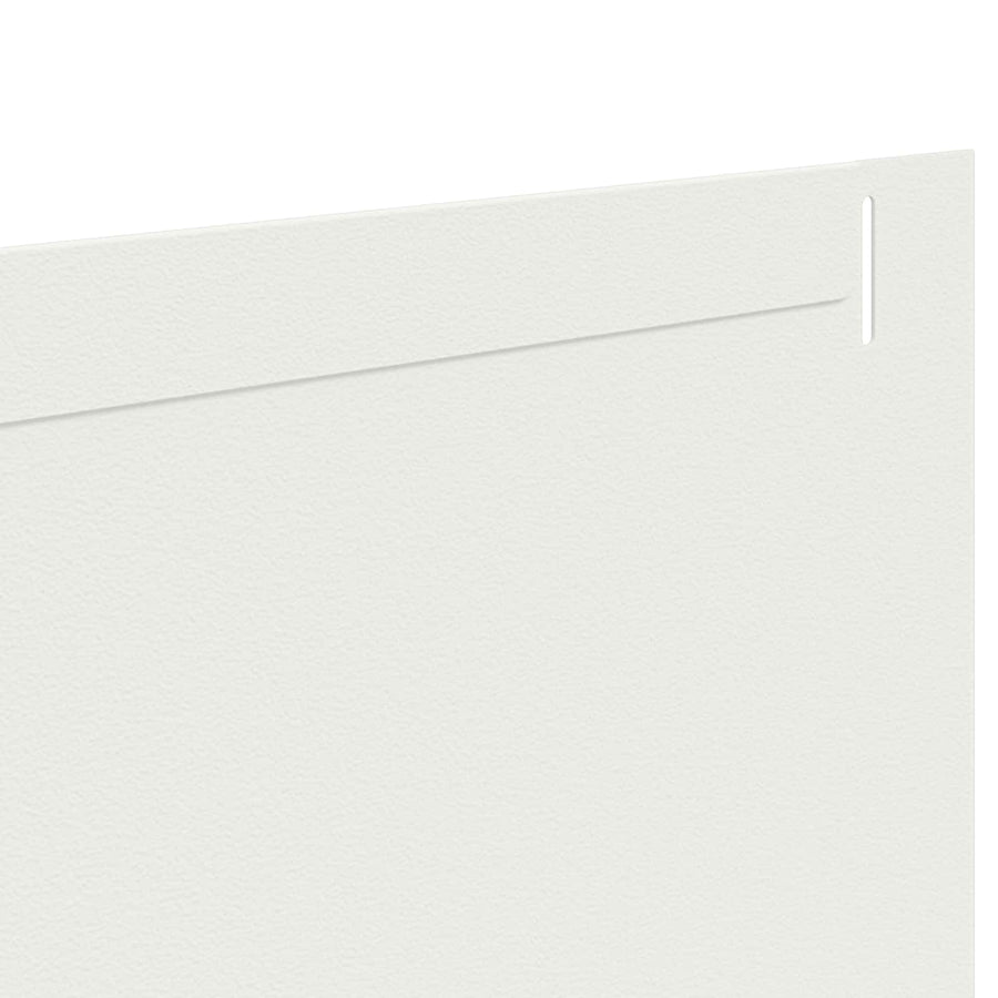 Gazonrand 20 pcs 102 x 15 x 4 cm Staal Wit