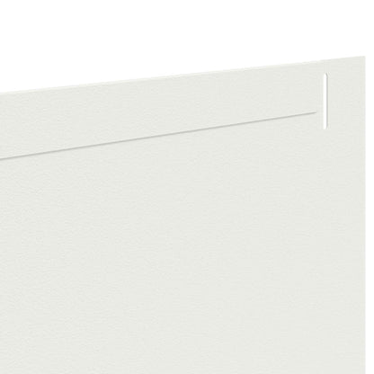 Gazonrand 30 pcs 102 x 15 x 4 cm Staal Wit