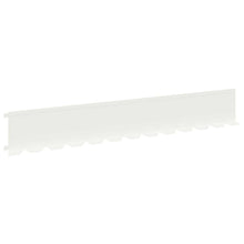 Gazonrand 30 pcs 102 x 15 x 4 cm Staal Wit