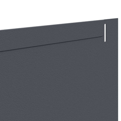 Gazonrand 20 pcs 102 x 15 x 4 cm Staal Antracietkleurig