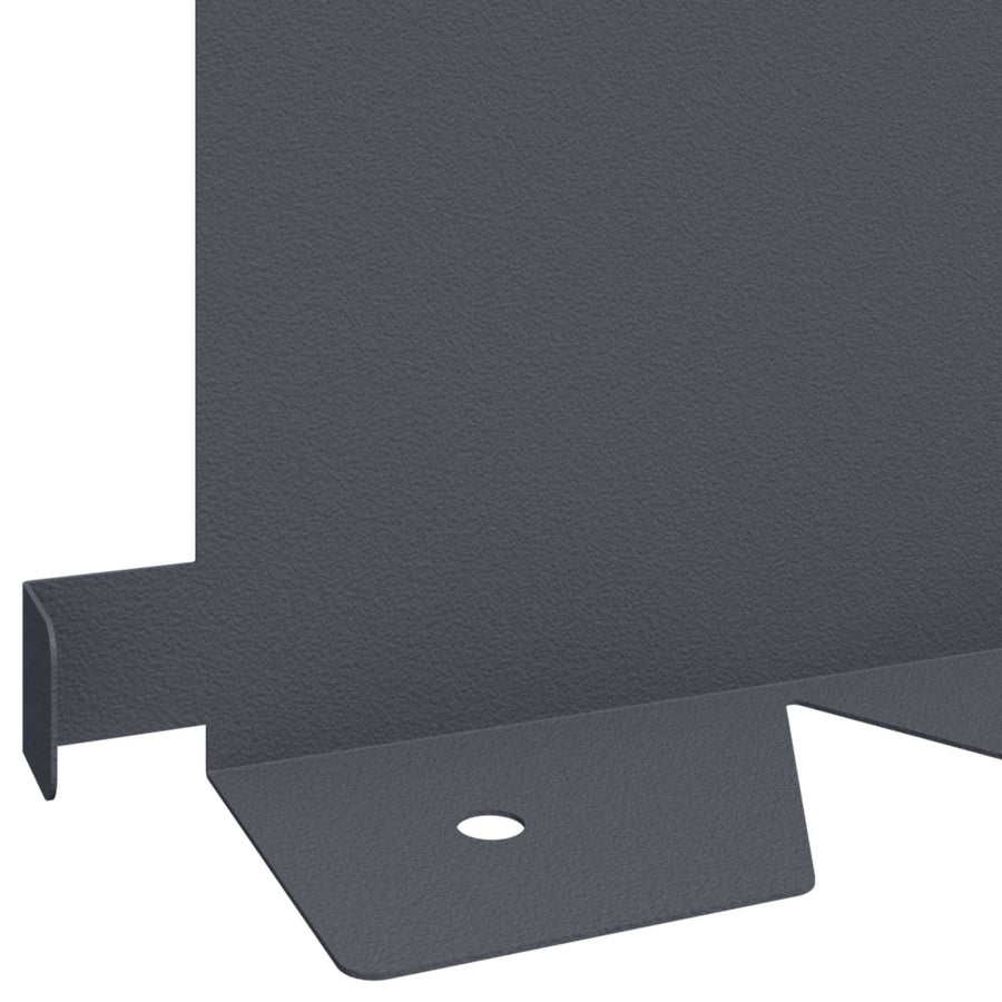 Gazonrand 20 pcs 102 x 15 x 4 cm Staal Antracietkleurig