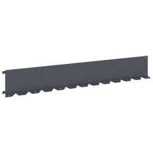 Gazonrand 30 pcs 102 x 15 x 4 cm Staal Antracietkleurig