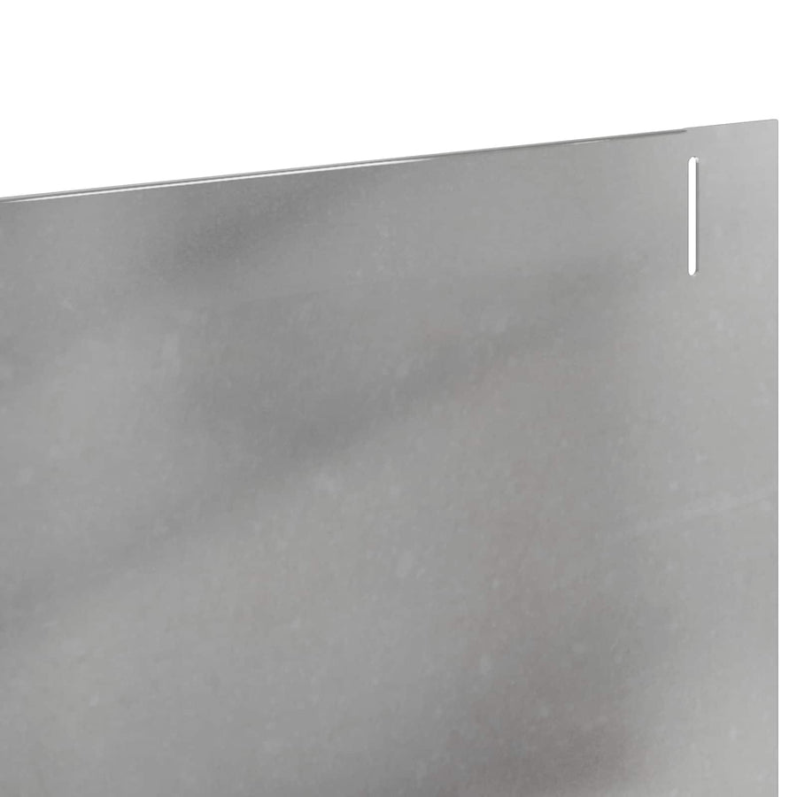 Gazonrand 10 pcs 102 x 15 x 4 cm Staal Zilverkleurig