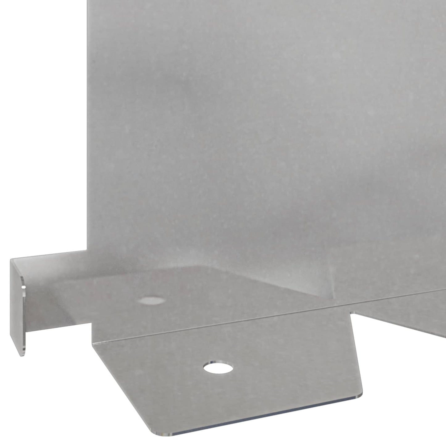 Gazonrand 10 pcs 102 x 15 x 4 cm Staal Zilverkleurig