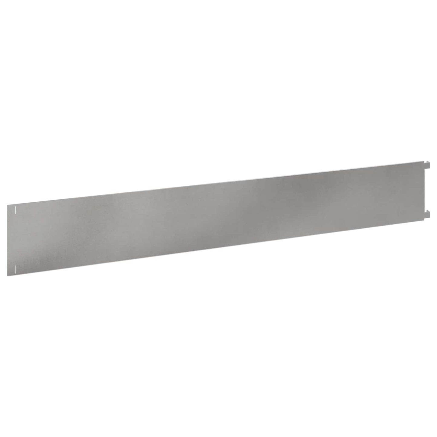 Gazonrand 10 pcs 102 x 15 x 4 cm Staal Zilverkleurig