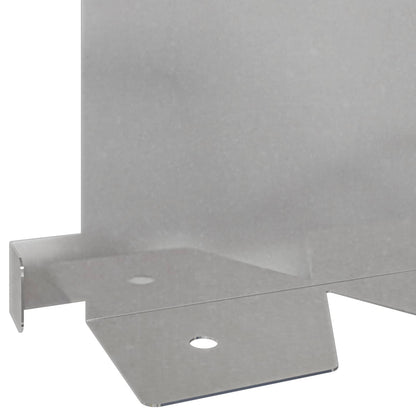 Gazonrand 20 pcs 102 x 15 x 4 cm Staal Zilverkleurig