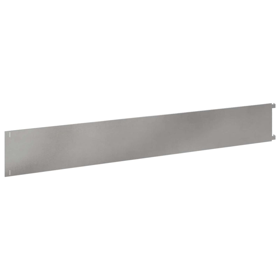 Gazonrand 30 pcs 102 x 15 x 4 cm Staal Zilverkleurig