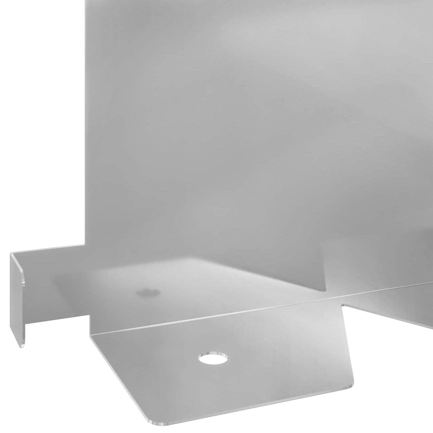 Gazonrand 10 pcs 102 x 15 x 4 cm Staal Zilverkleurig