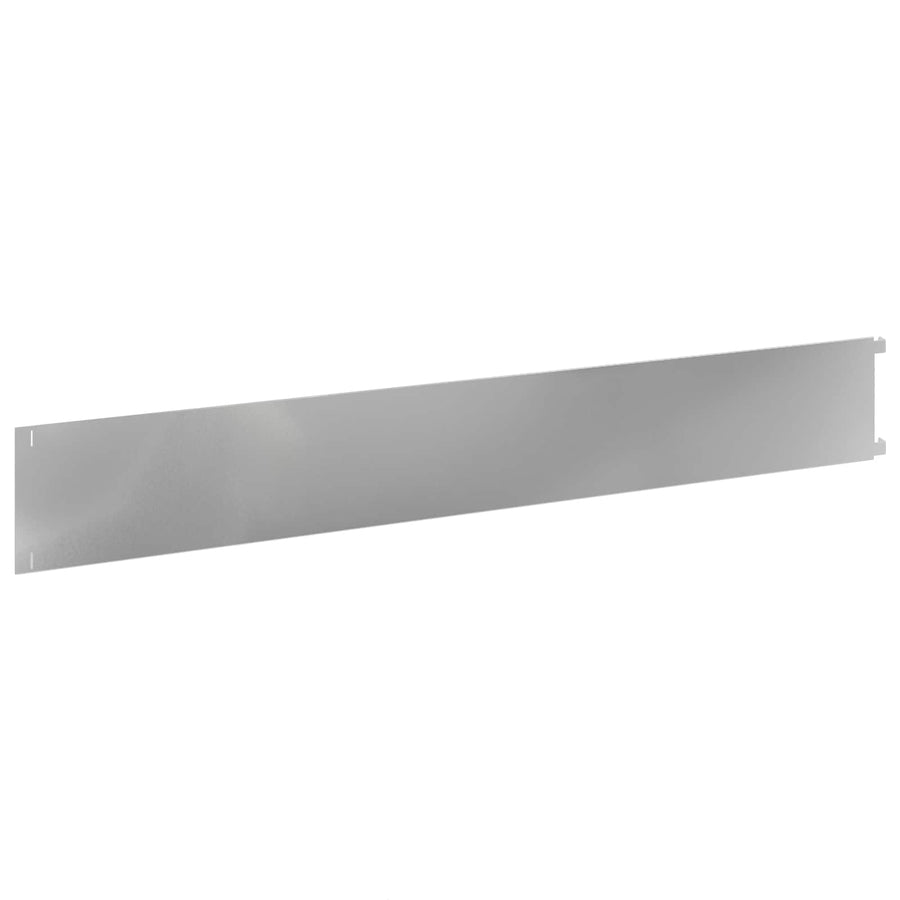 Gazonrand 10 pcs 102 x 15 x 4 cm Staal Zilverkleurig