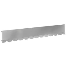 Gazonrand 30 pcs 102 x 15 x 4 cm Staal Zilverkleurig