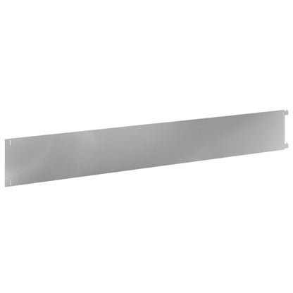 Gazonrand 30 pcs 102 x 15 x 4 cm Staal Zilverkleurig