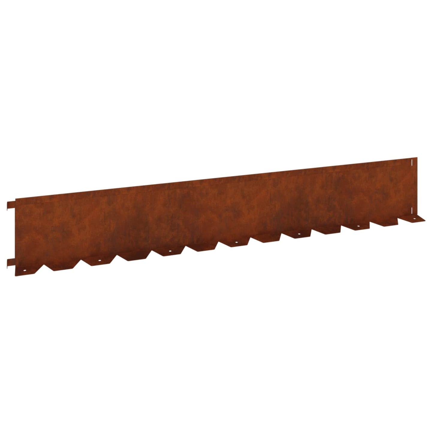 Gazonrand 30 pcs 102 x 15 x 4 cm Staal Roestig