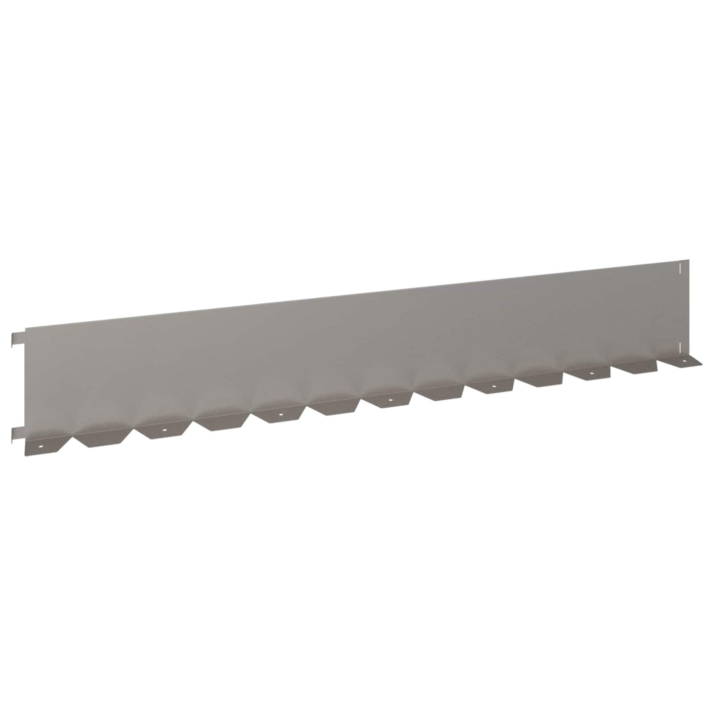 Gazonrand 30 pcs 102 x 15 x 4 cm Staal Roestig