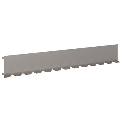 Gazonrand 30 pcs 102 x 15 x 4 cm Staal Roestig
