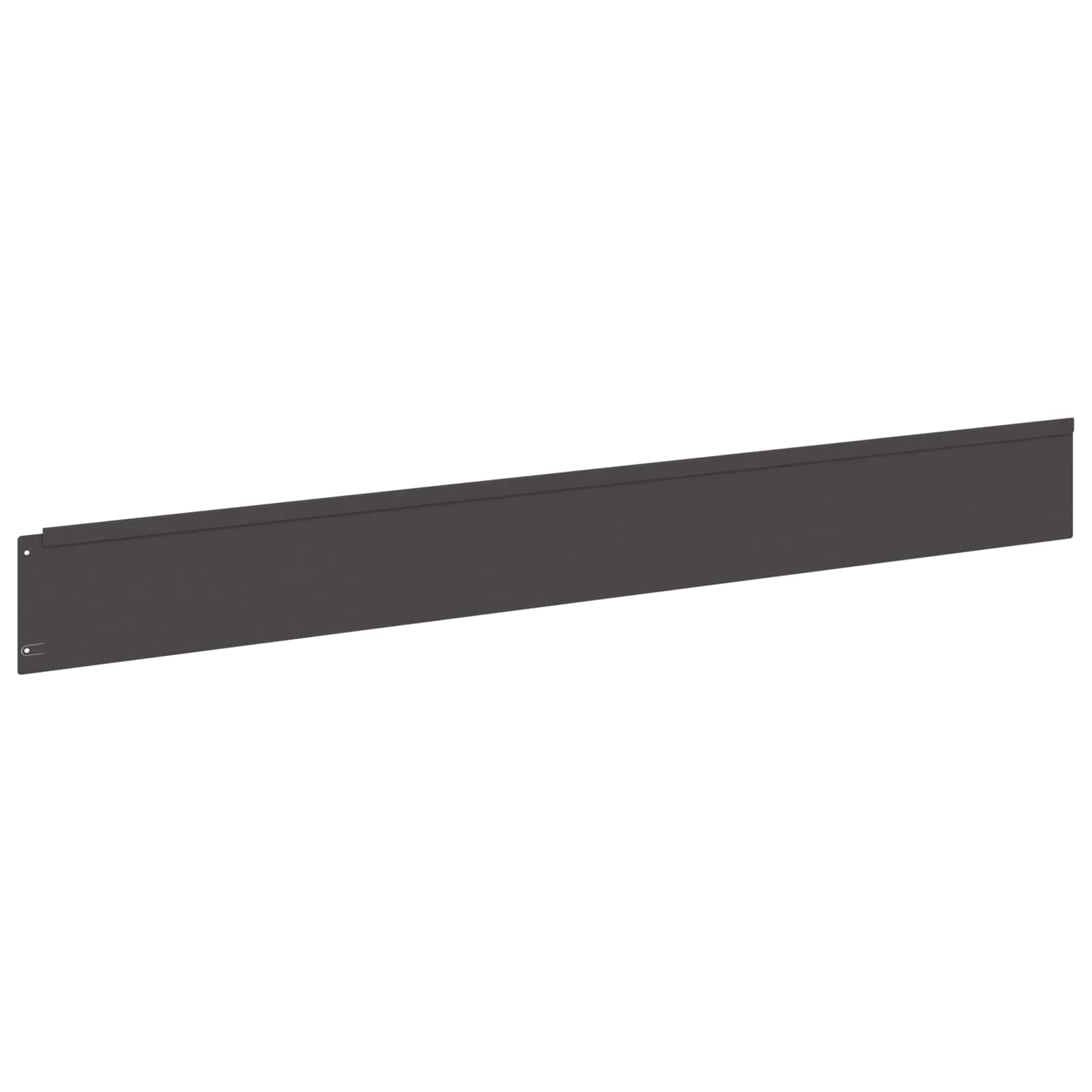 Gazonrand 10 pcs 100 x 12 cm Staal Zwart