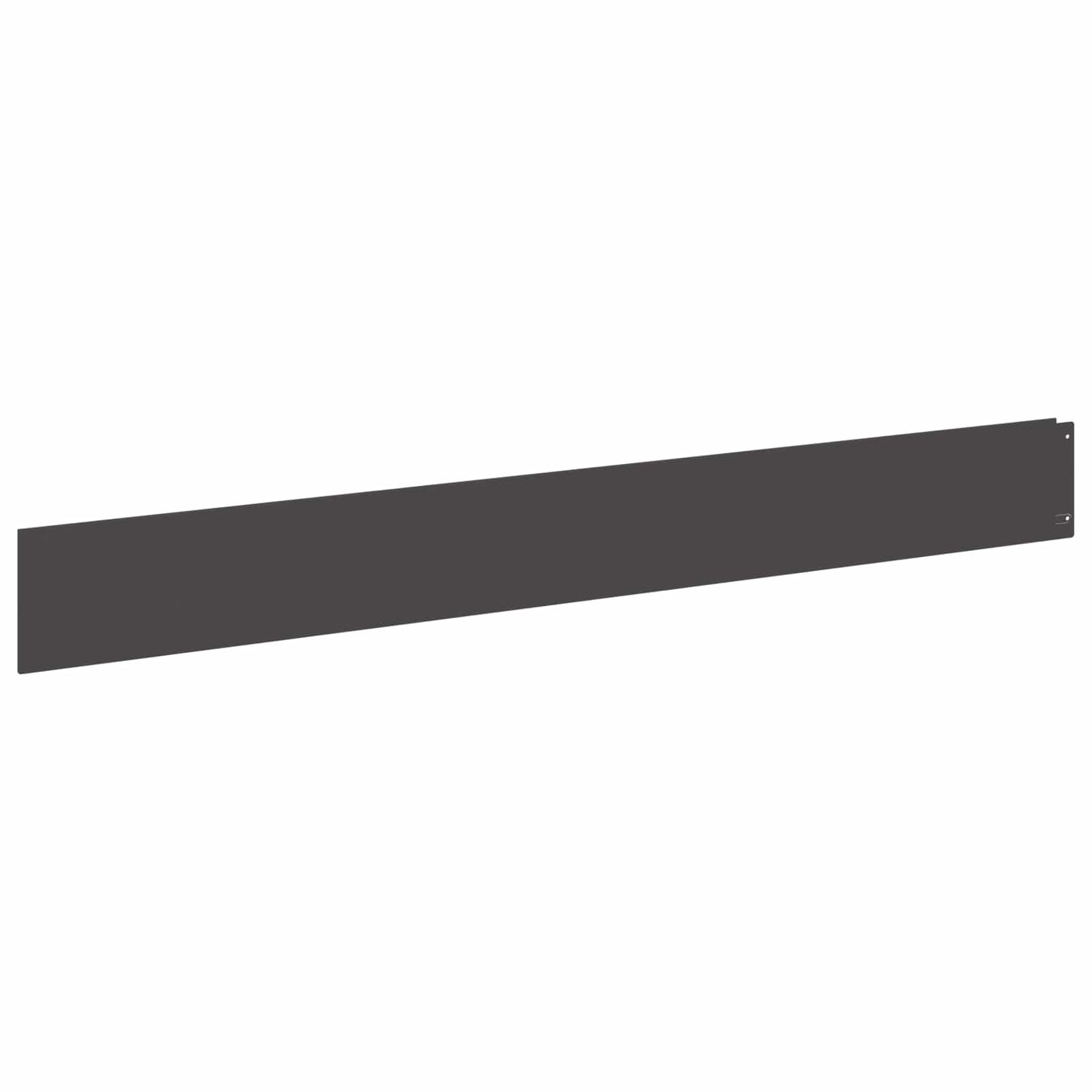 Gazonrand 20 pcs 100 x 12 cm Staal Zwart