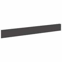 Gazonrand 20 pcs 100 x 12 cm Staal Zwart