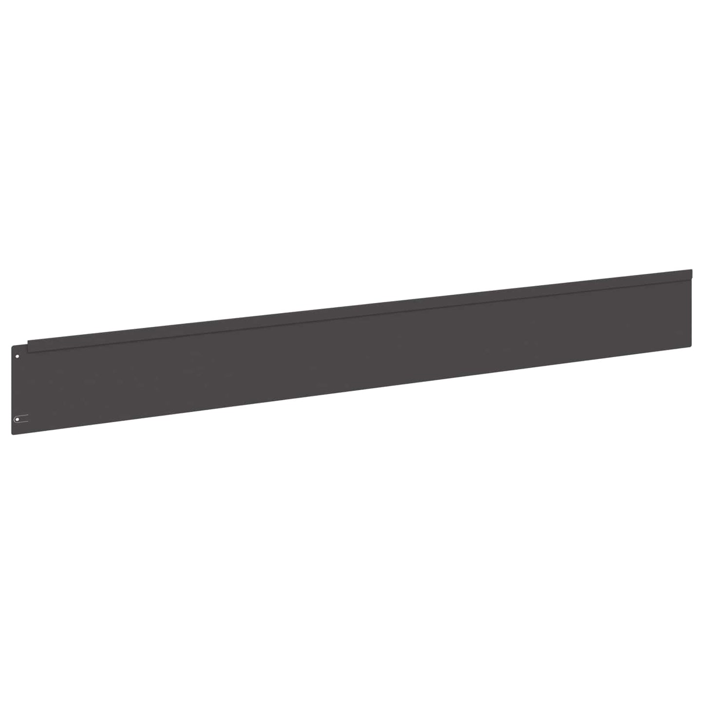 Gazonrand 20 pcs 100 x 12 cm Staal Zwart