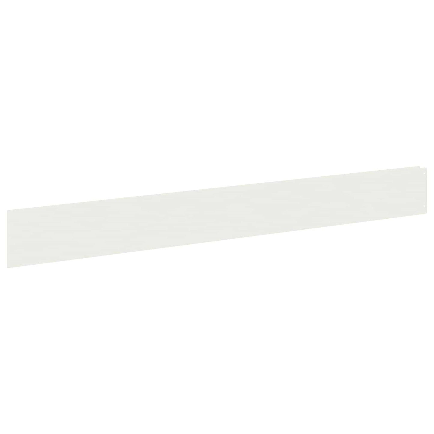 Gazonrand 10 pcs 100 x 12 cm Staal Wit