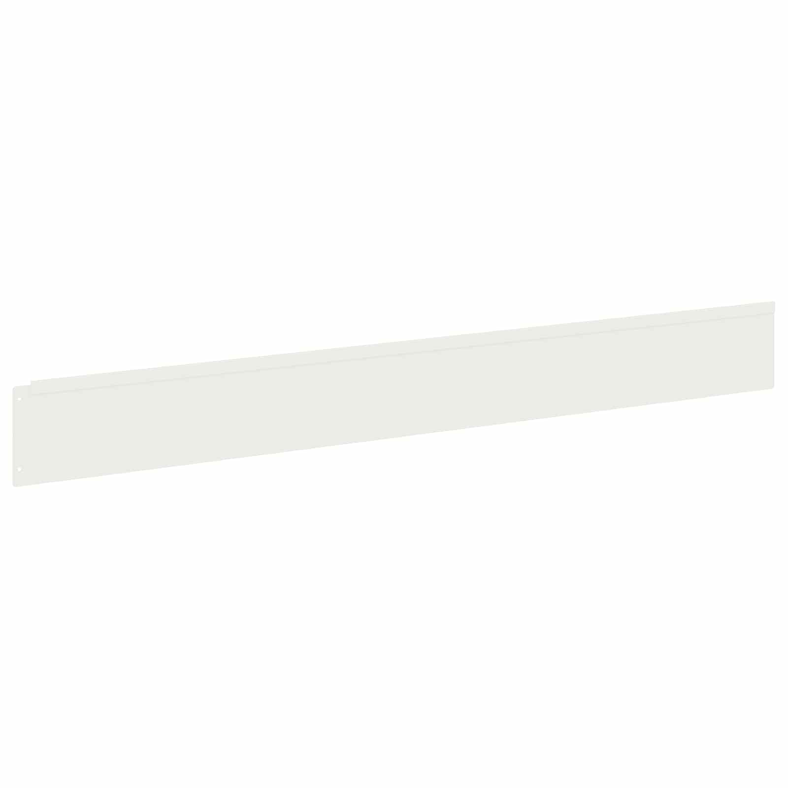 Gazonrand 10 pcs 100 x 12 cm Staal Wit