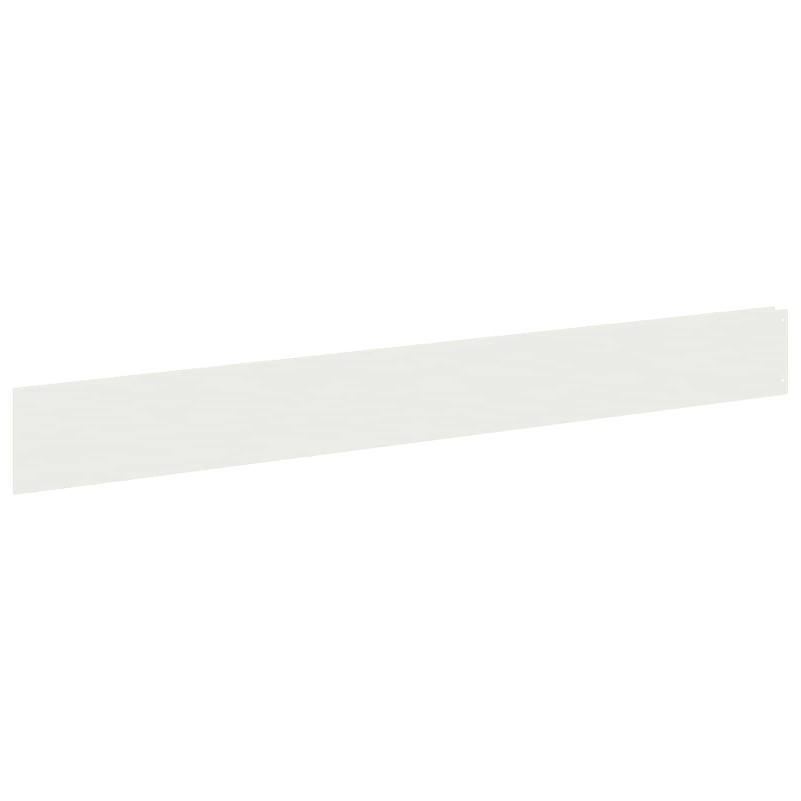 Gazonrand 20 pcs 100 x 12 cm Staal Wit