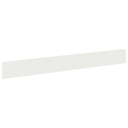 Gazonrand 50 pcs 100 x 12 cm Staal Wit