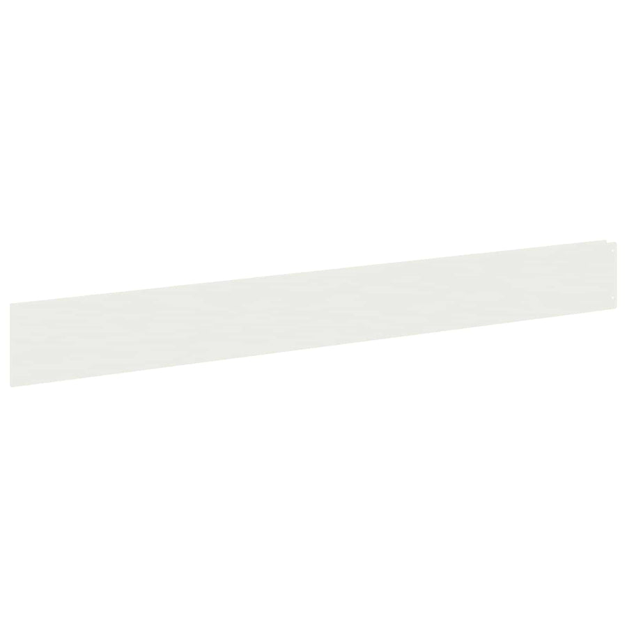 Gazonrand 50 pcs 100 x 12 cm Staal Wit