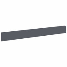 Gazonrand 20 pcs 100 x 12 cm Staal Antracietkleurig