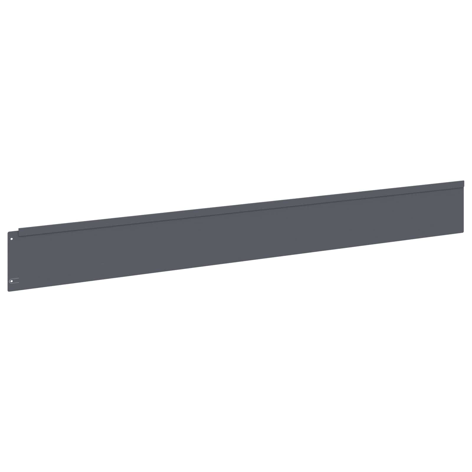 Gazonrand 20 pcs 100 x 12 cm Staal Antracietkleurig