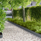 Gazonrand 30 st 100x12 cm staal antraciet