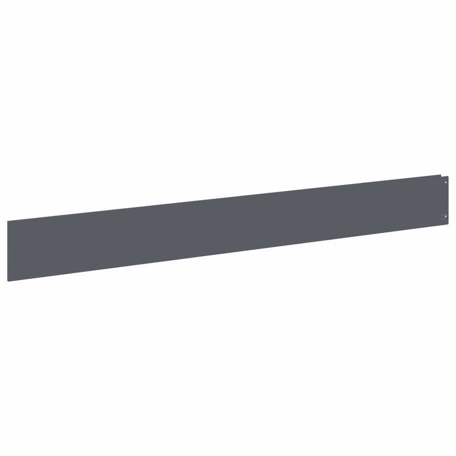 Gazonrand 30 st 100 x 12 cm Staal Antraciet