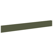 Gazonrand 10 pcs 100 x 12 cm Staal Olijfgroen