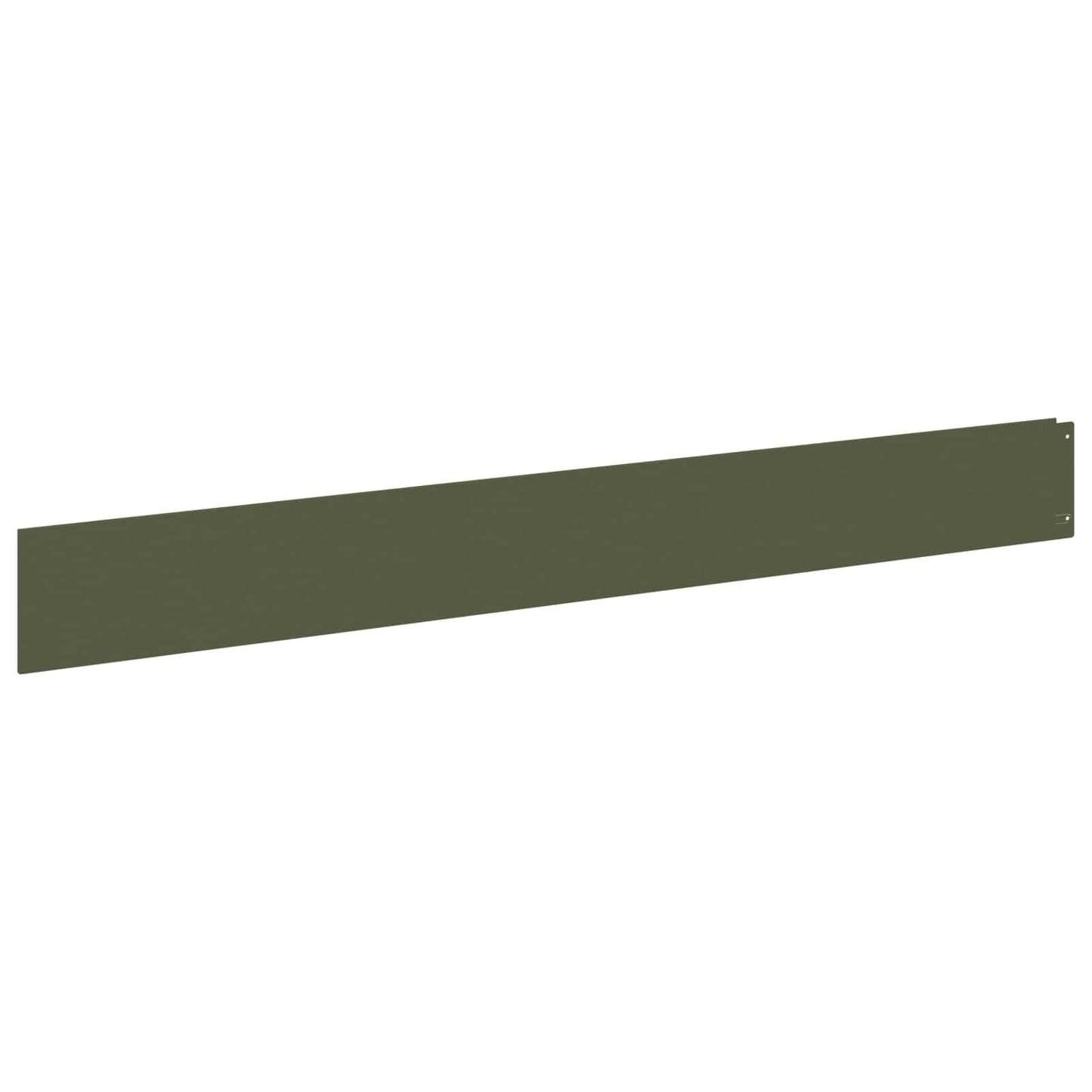 Gazonrand 20 pcs 100 x 12 cm Staal Olijfgroen