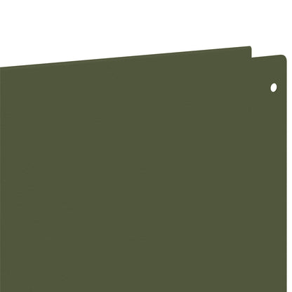 Gazonrand 50 pcs 100 x 12 cm Staal Olijfgroen