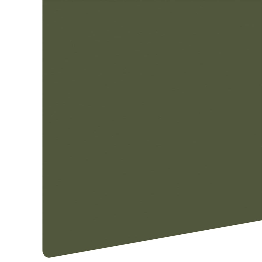 Gazonrand 50 pcs 100 x 12 cm Staal Olijfgroen