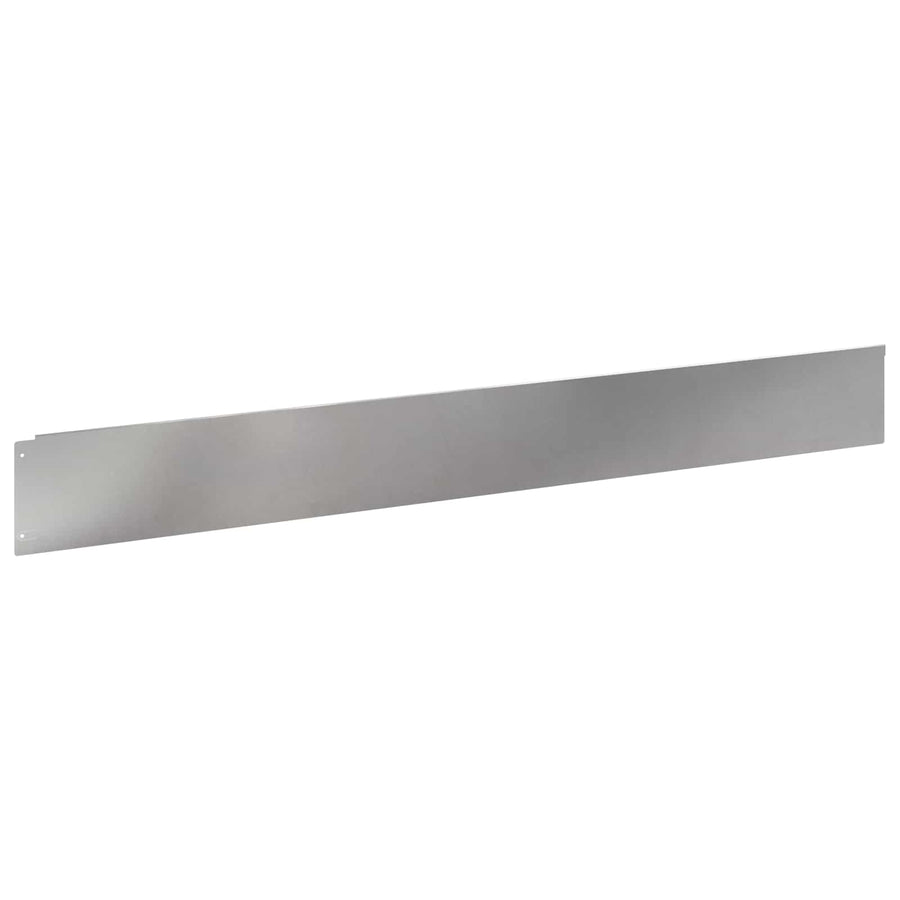 Gazonrand 10 pcs 100 x 12 cm Staal Zilverkleurig