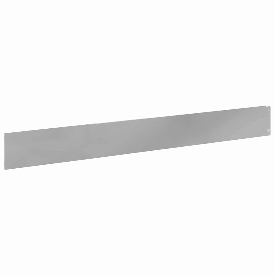 Gazonrand 10 pcs 100 x 12 cm Staal Zilverkleurig