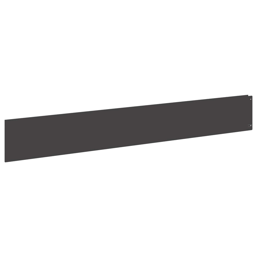 Gazonrand 30 st 100 x 15 cm Staal Zwart