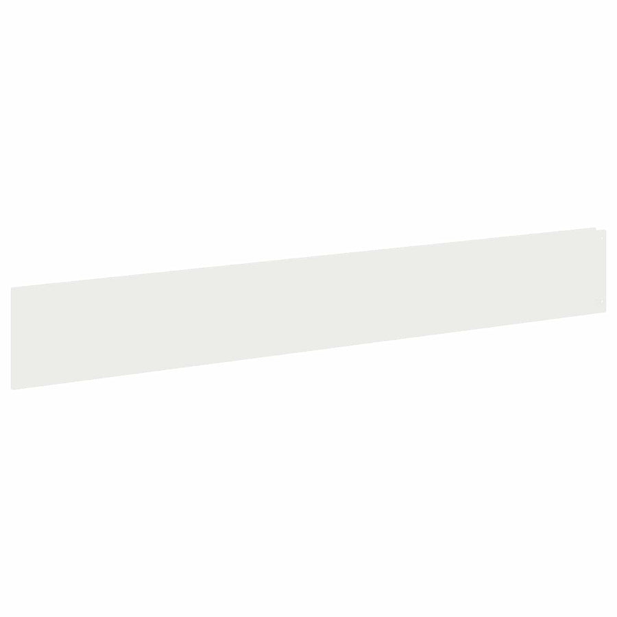 Gazonrand 20 pcs 100 x 15 cm Staal Wit