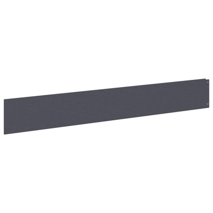 Gazonrand 30 st 100 x 15 cm Staal Antraciet