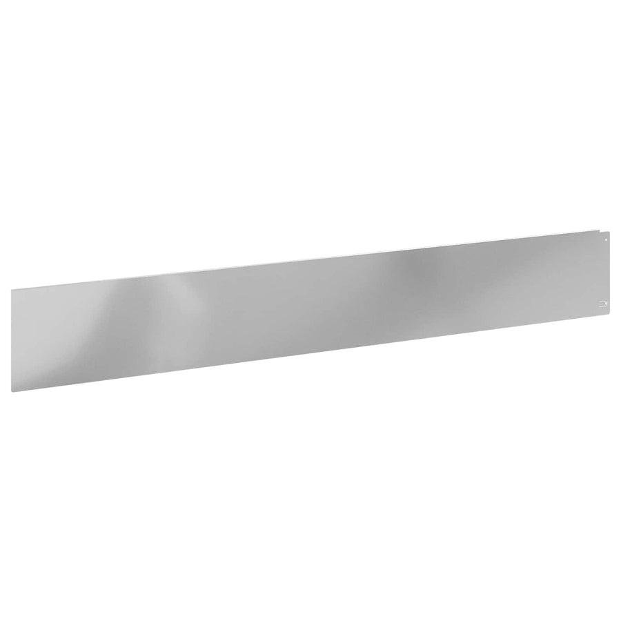 Gazonrand 10 pcs 100 x 15 cm Staal Zilverkleurig