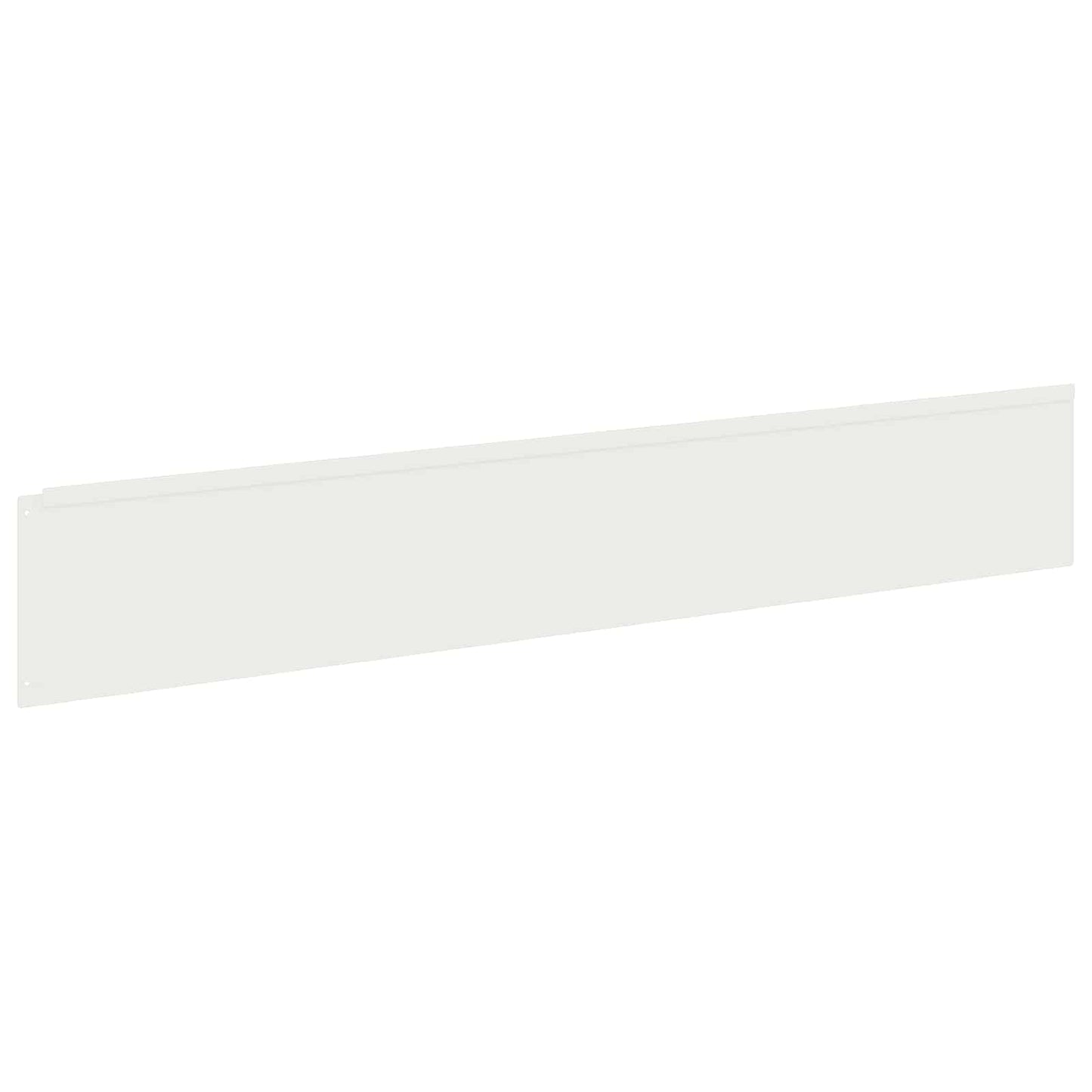 Gazonrand 10 st 100 x 18 cm Staal Wit