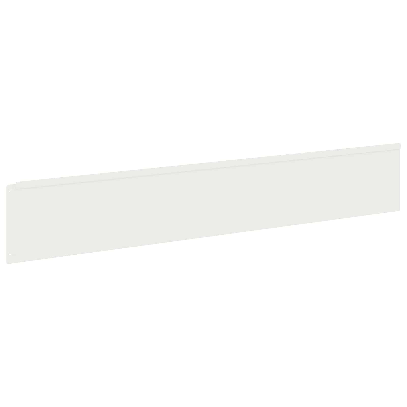Gazonrand 10 st 100 x 18 cm Staal Wit