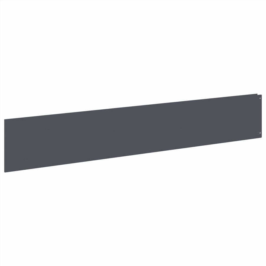 Gazonrand 20 st 100 x 18 cm Staal Antracietkleurig